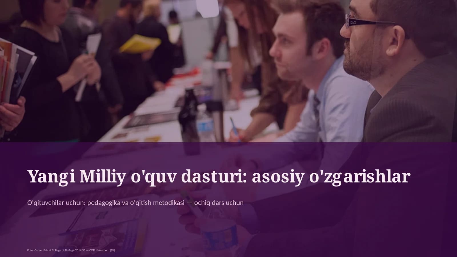 Yangi Milliy o'quv dasturi: asosiy o'zgarishlar