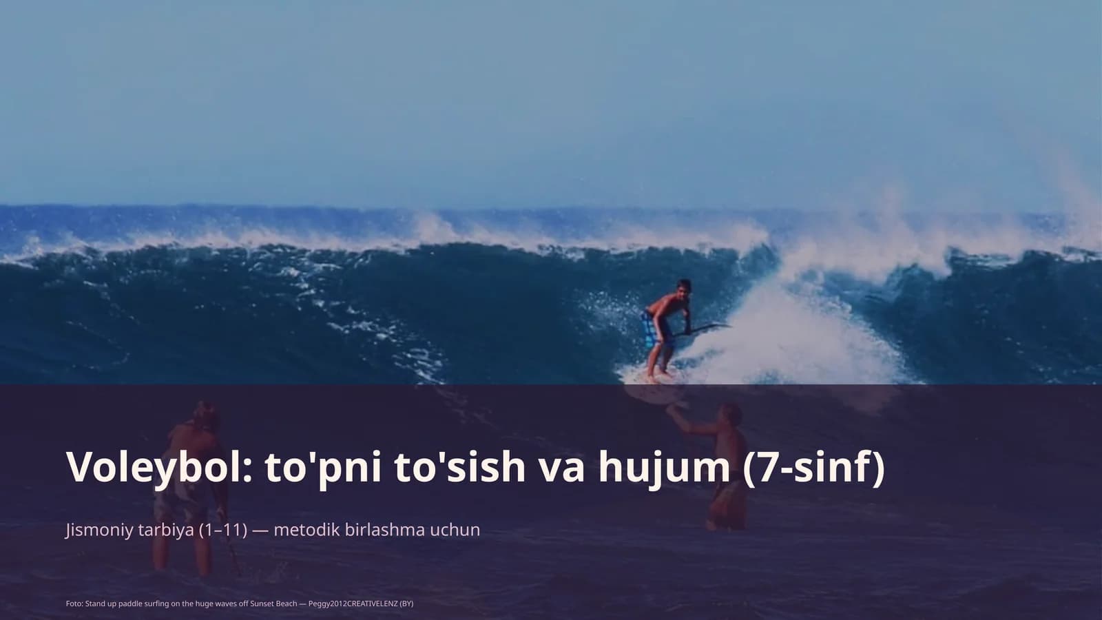Voleybol: to'pni to'sish va hujum (7-sinf)