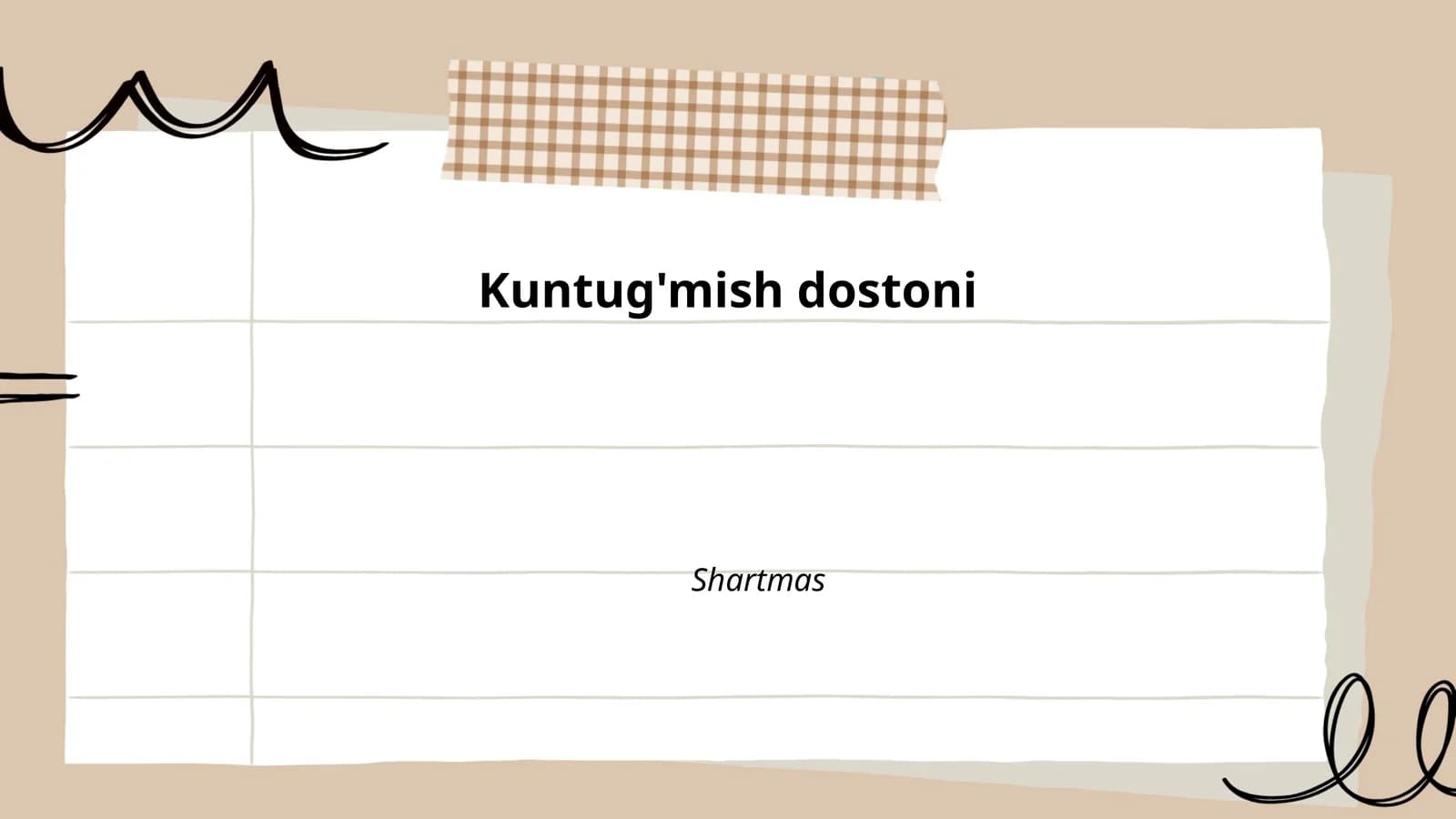 Kuntug'mish dostoni