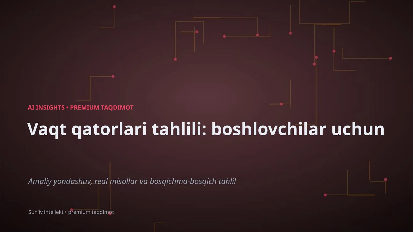AI INSIGHTS • PREMIUM TAQDIMOT