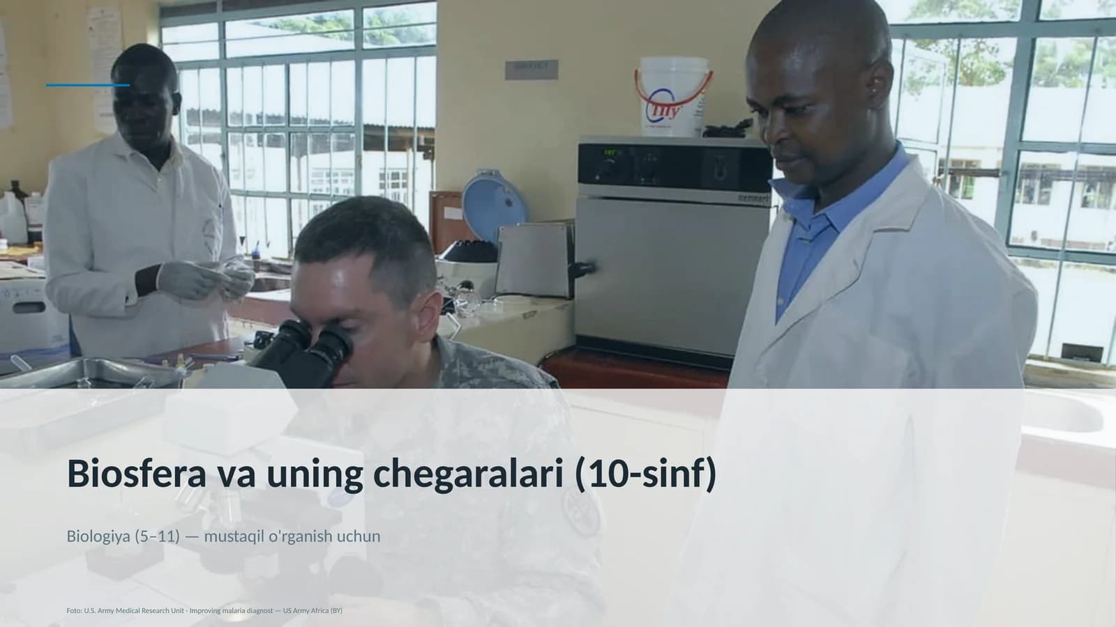 Biosfera va uning chegaralari (10-sinf)