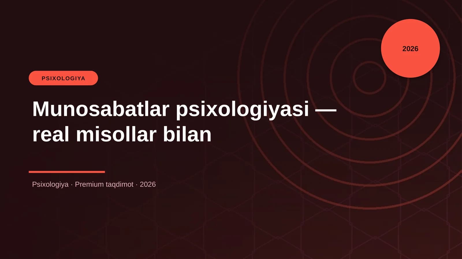 Munosabatlar psixologiyasi — real misollar bilan