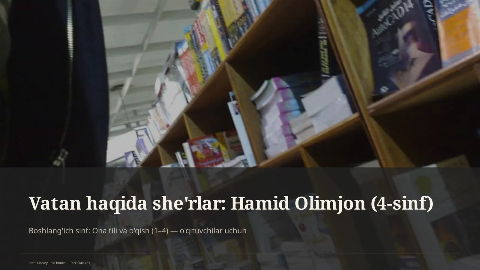 Vatan haqida she'rlar: Hamid Olimjon (4-sinf)