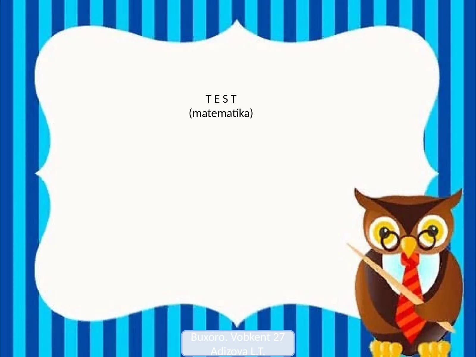 T E S T (matematika)