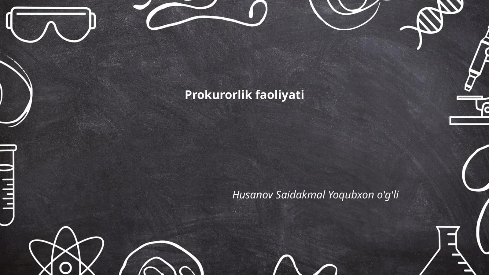 Prokurorlik faoliyati