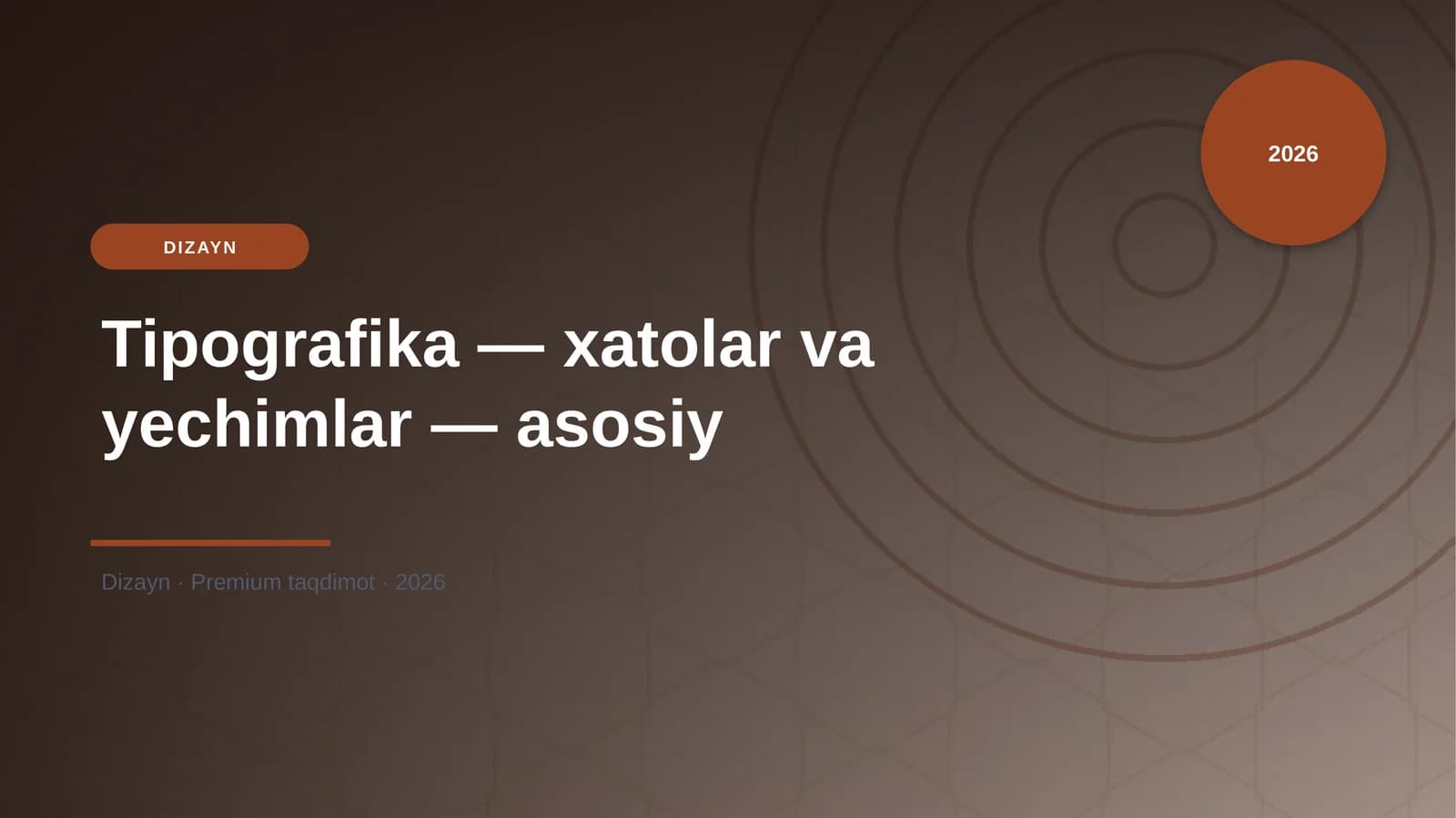 Tipografika — xatolar va yechimlar — asosiy