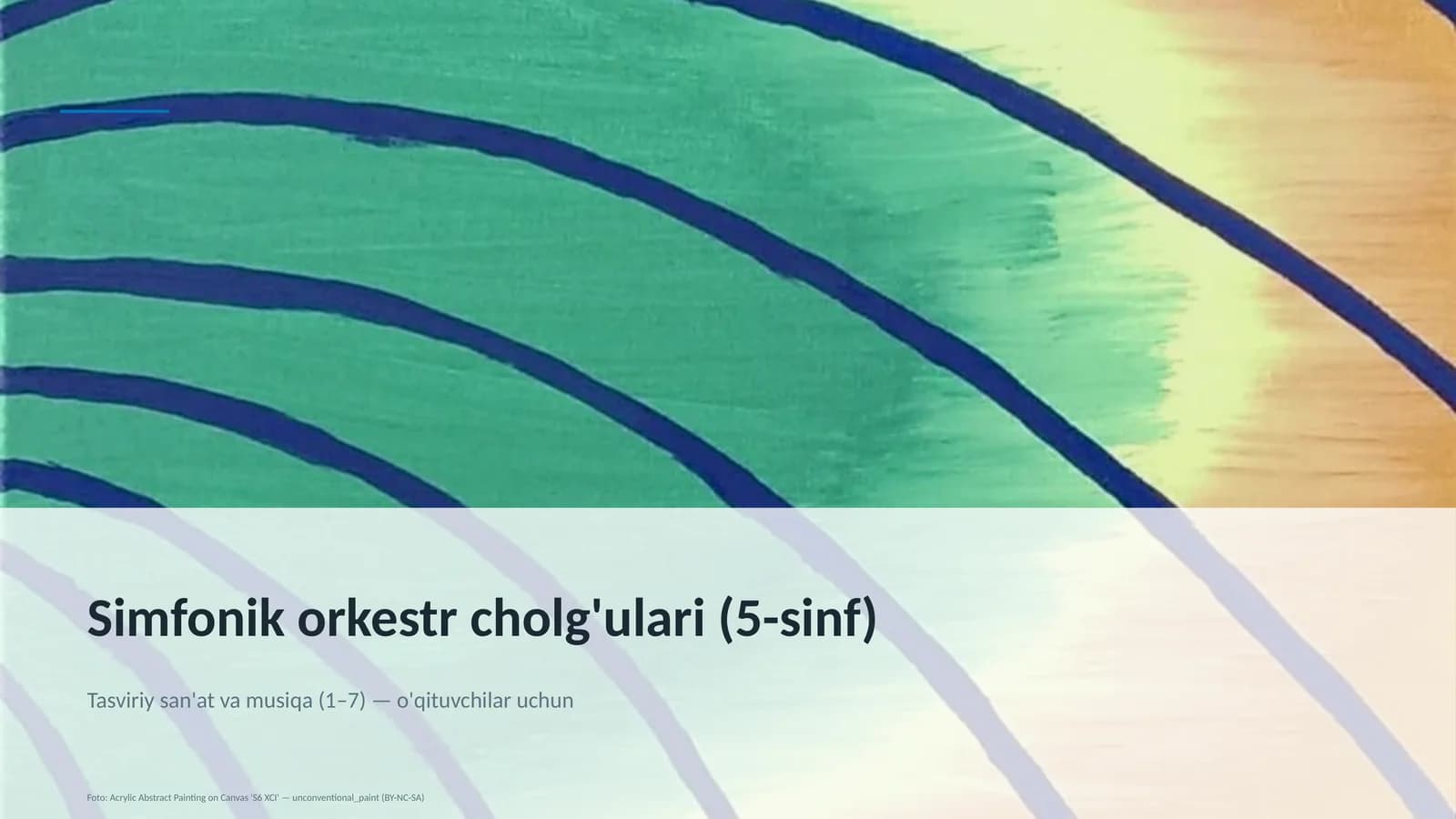 Simfonik orkestr cholg'ulari (5-sinf)