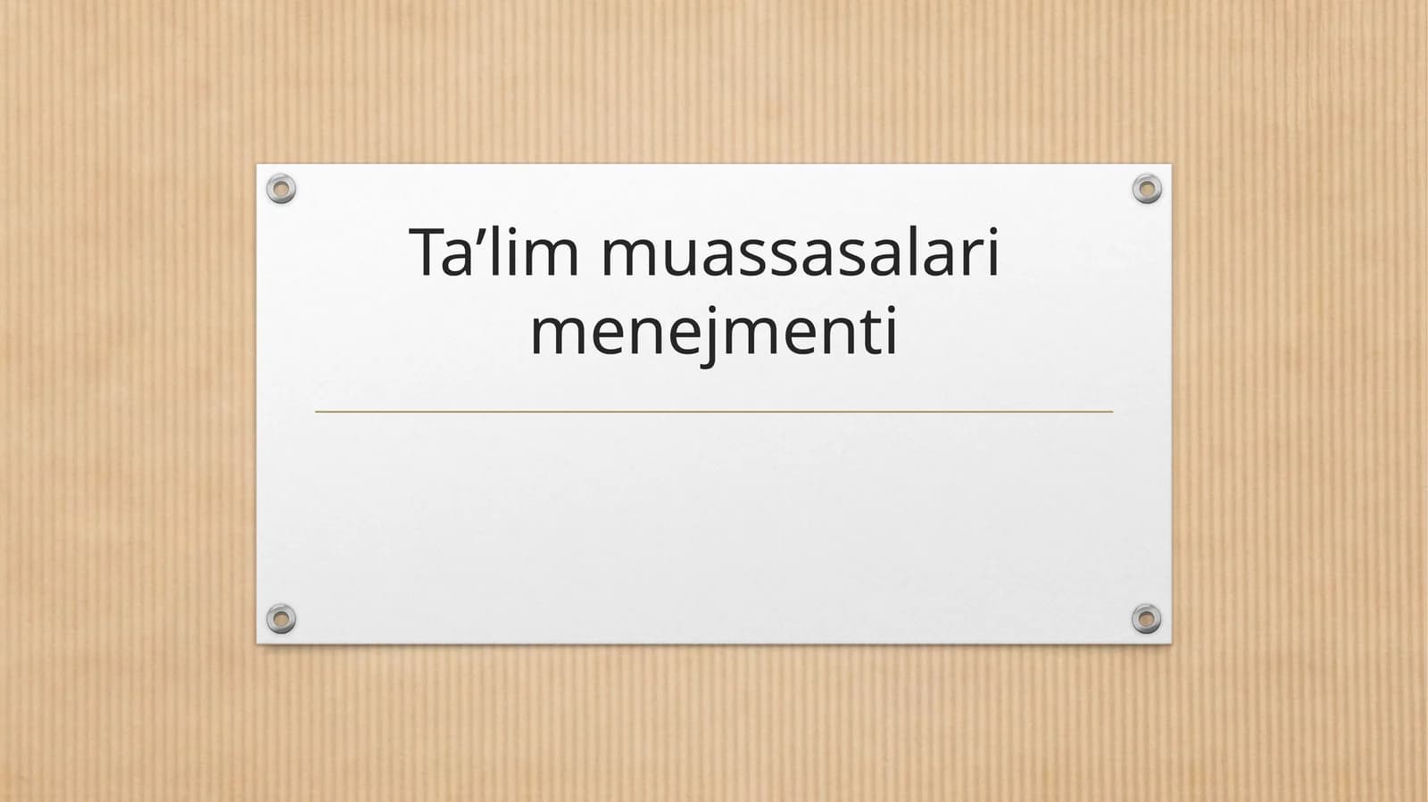 Pedagogika Menejmenti
