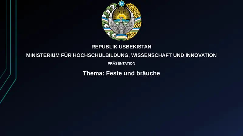 Feste und Bräuche