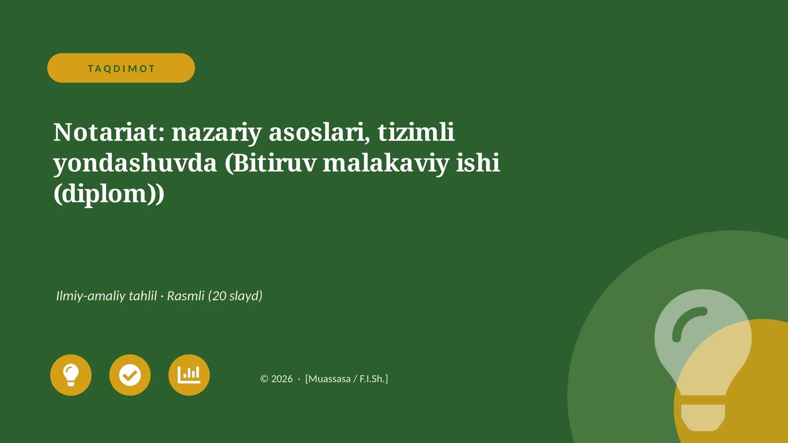 TAQDIMOT