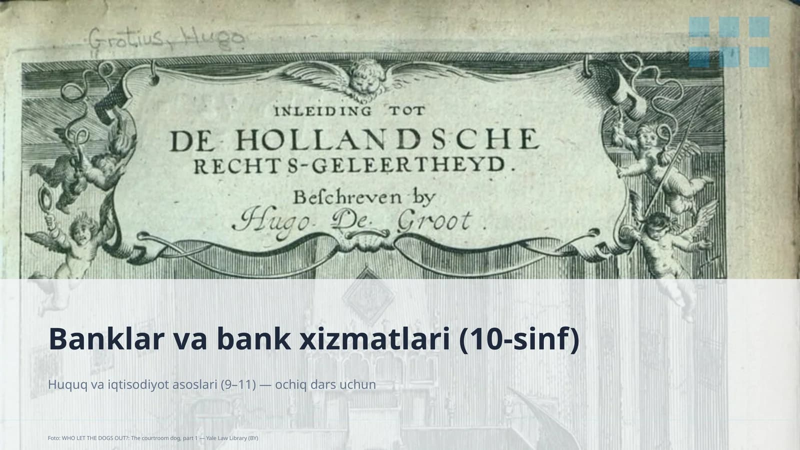 Banklar va bank xizmatlari (10-sinf)