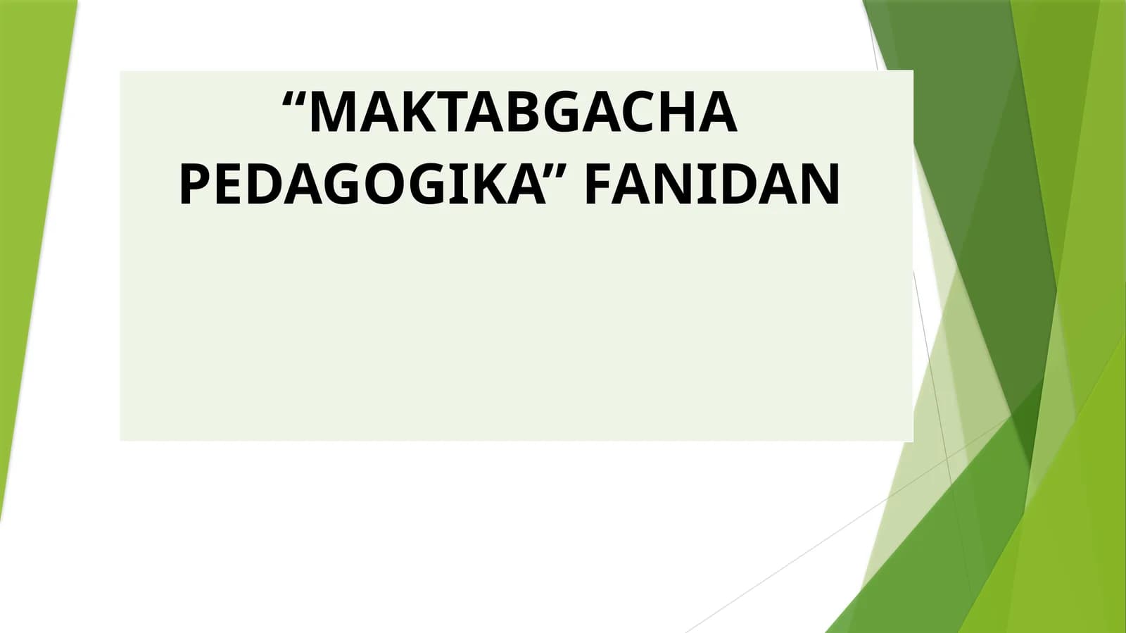 Maktabgacha pedagogikaning boshqa fanlar bilan aloqasi