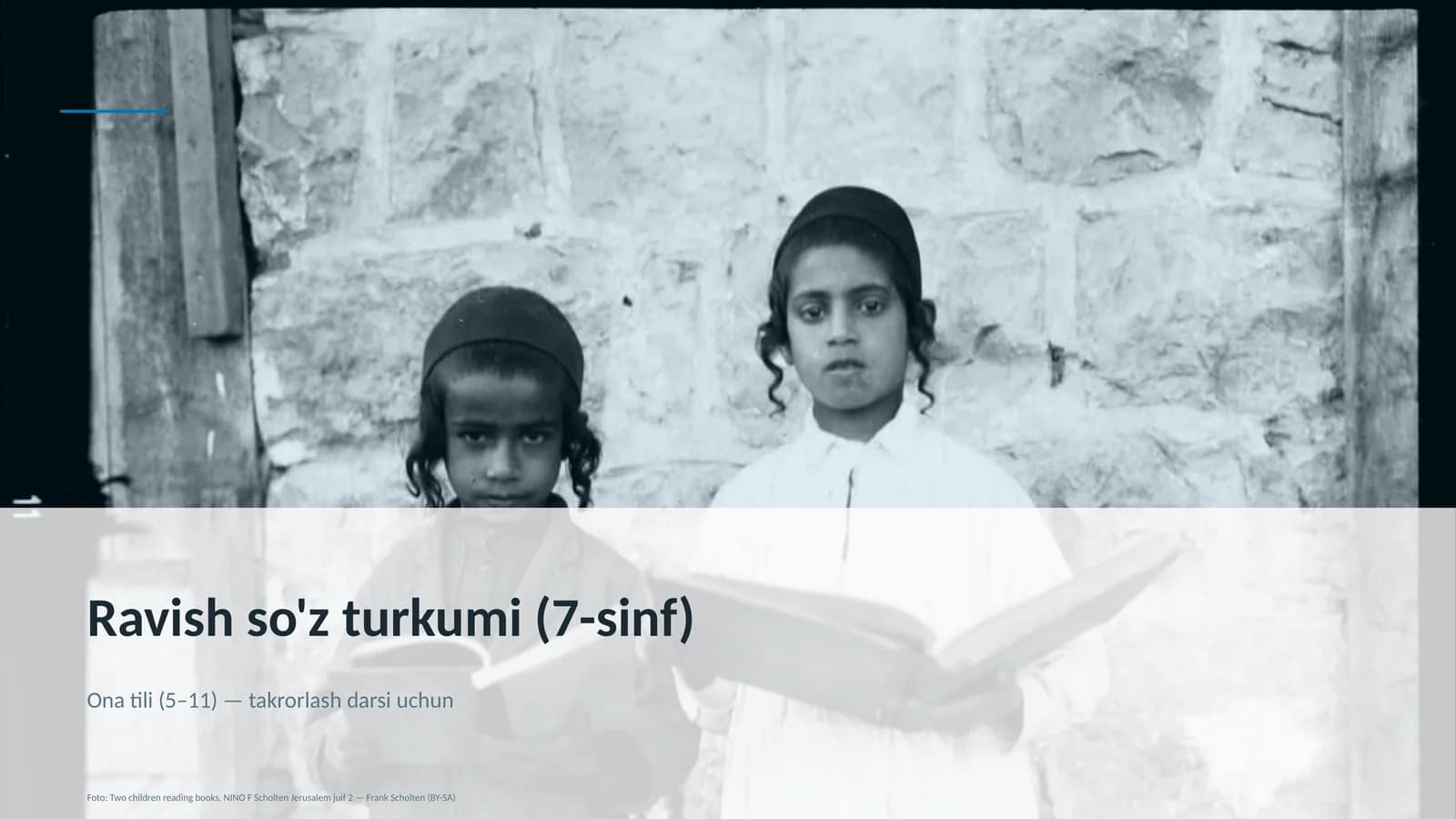 Ravish so'z turkumi (7-sinf)