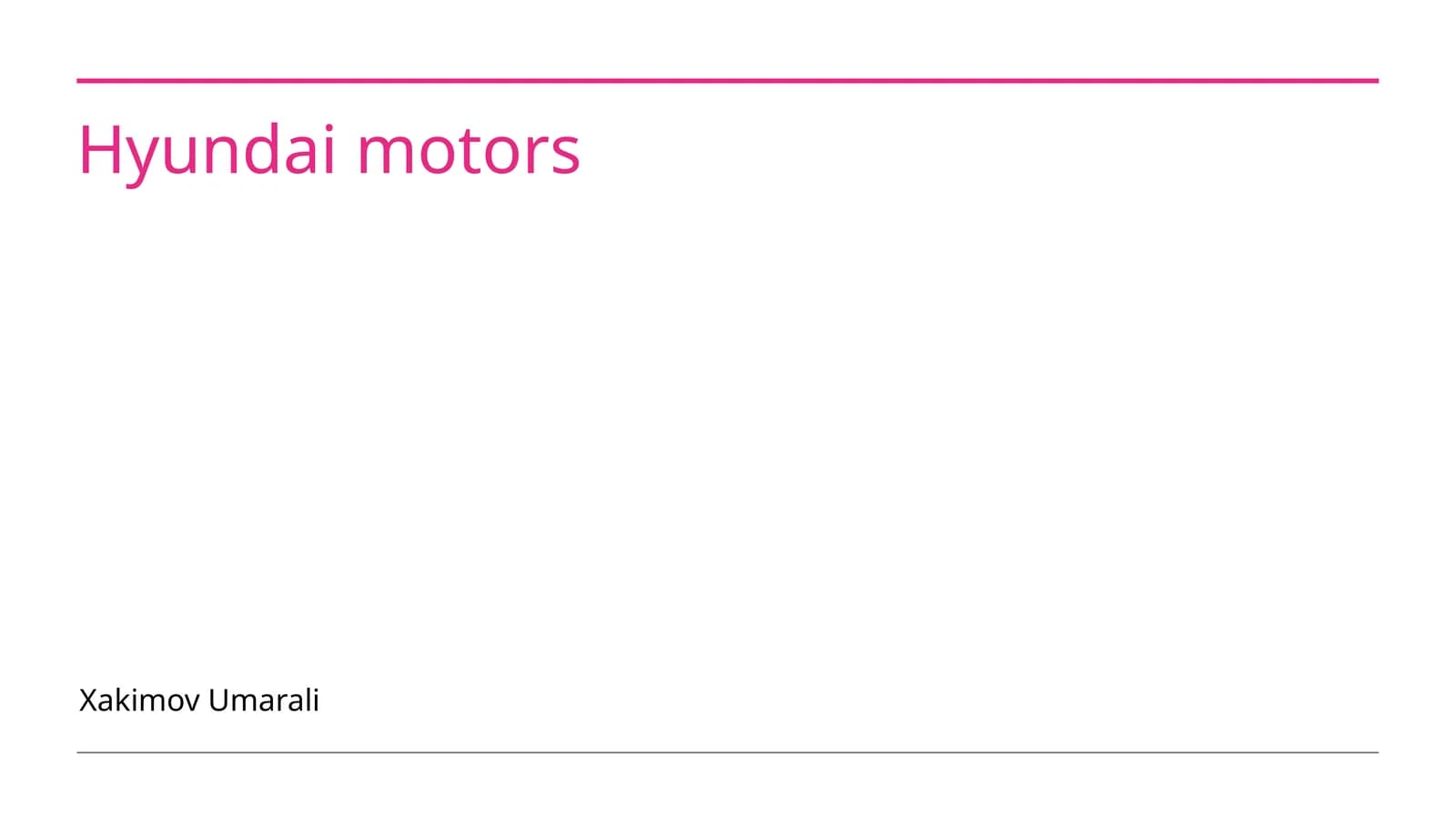 Hyundai Motors