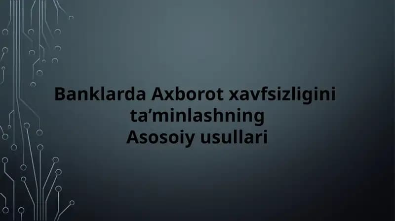 Axborot xavfsizligi