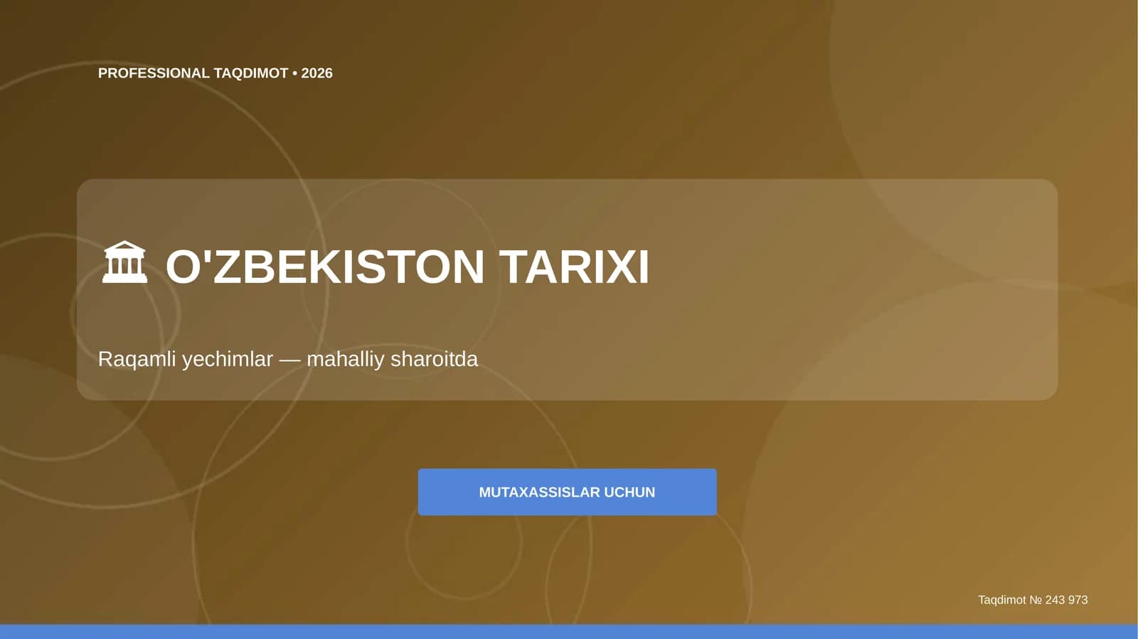 O'ZBEKISTON TARIXI