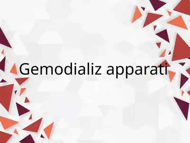 Gemodializ apparati