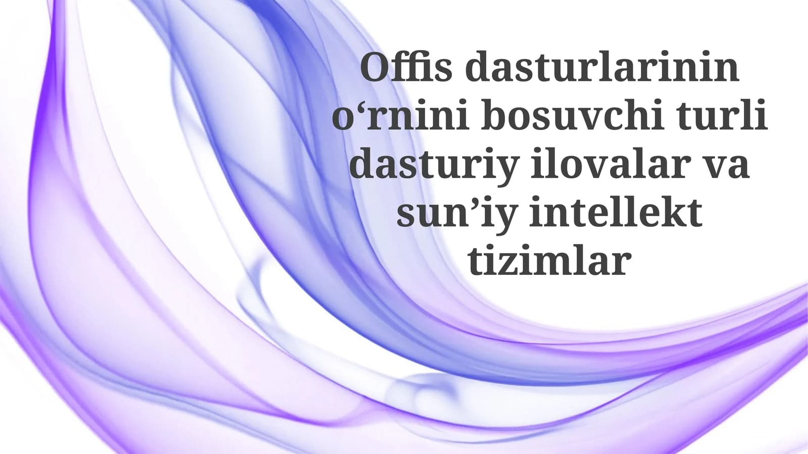 Tarix, bugungi kun va kelajak