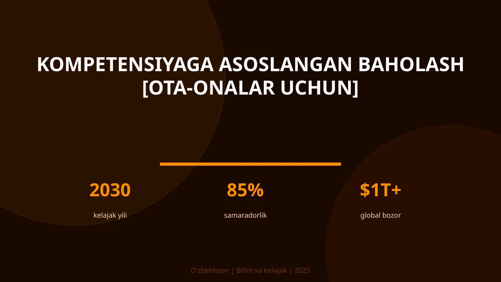 Kompetensiyaga asoslangan baholash [ota-onalar uchun]