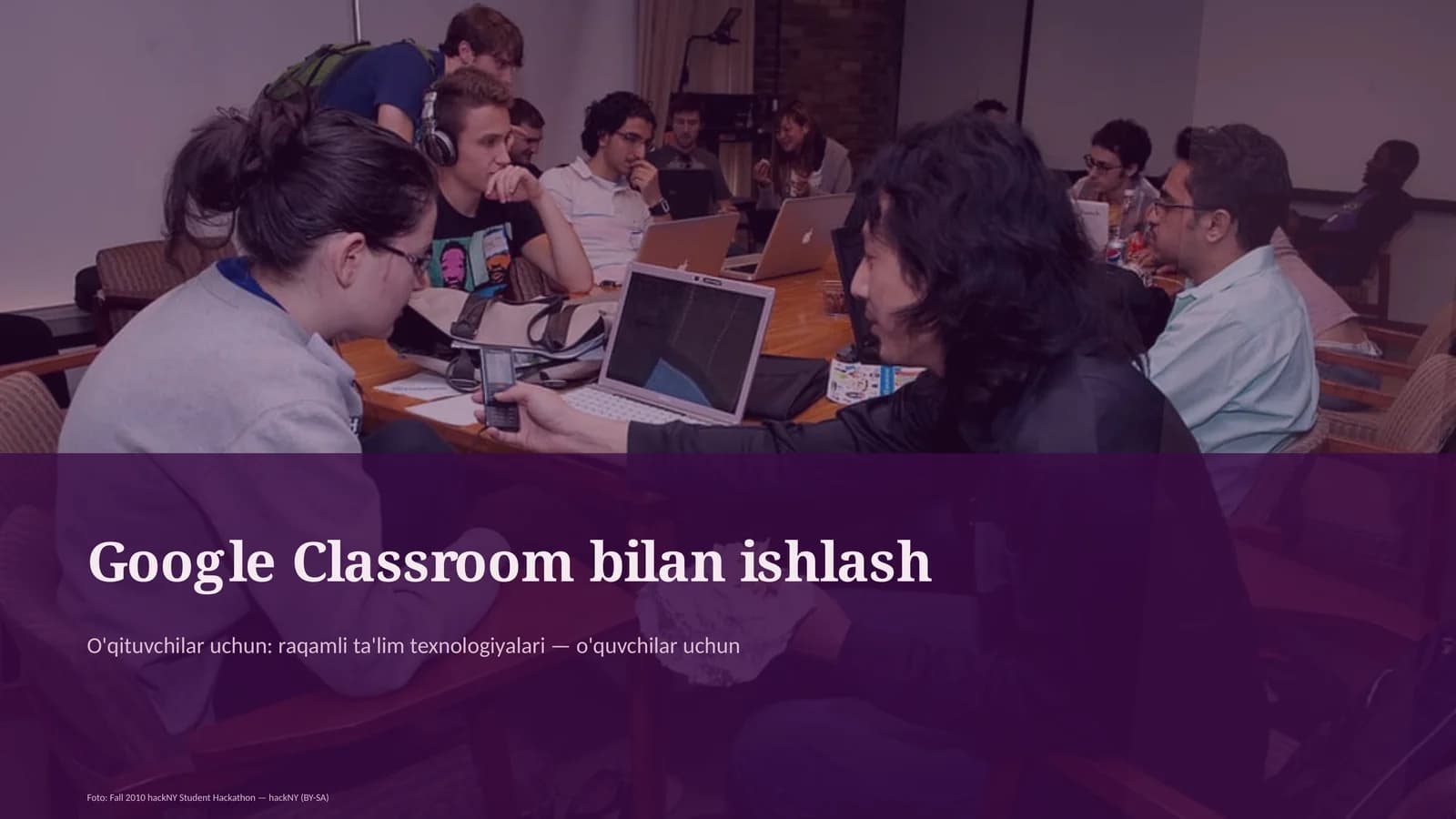 Google Classroom bilan ishlash