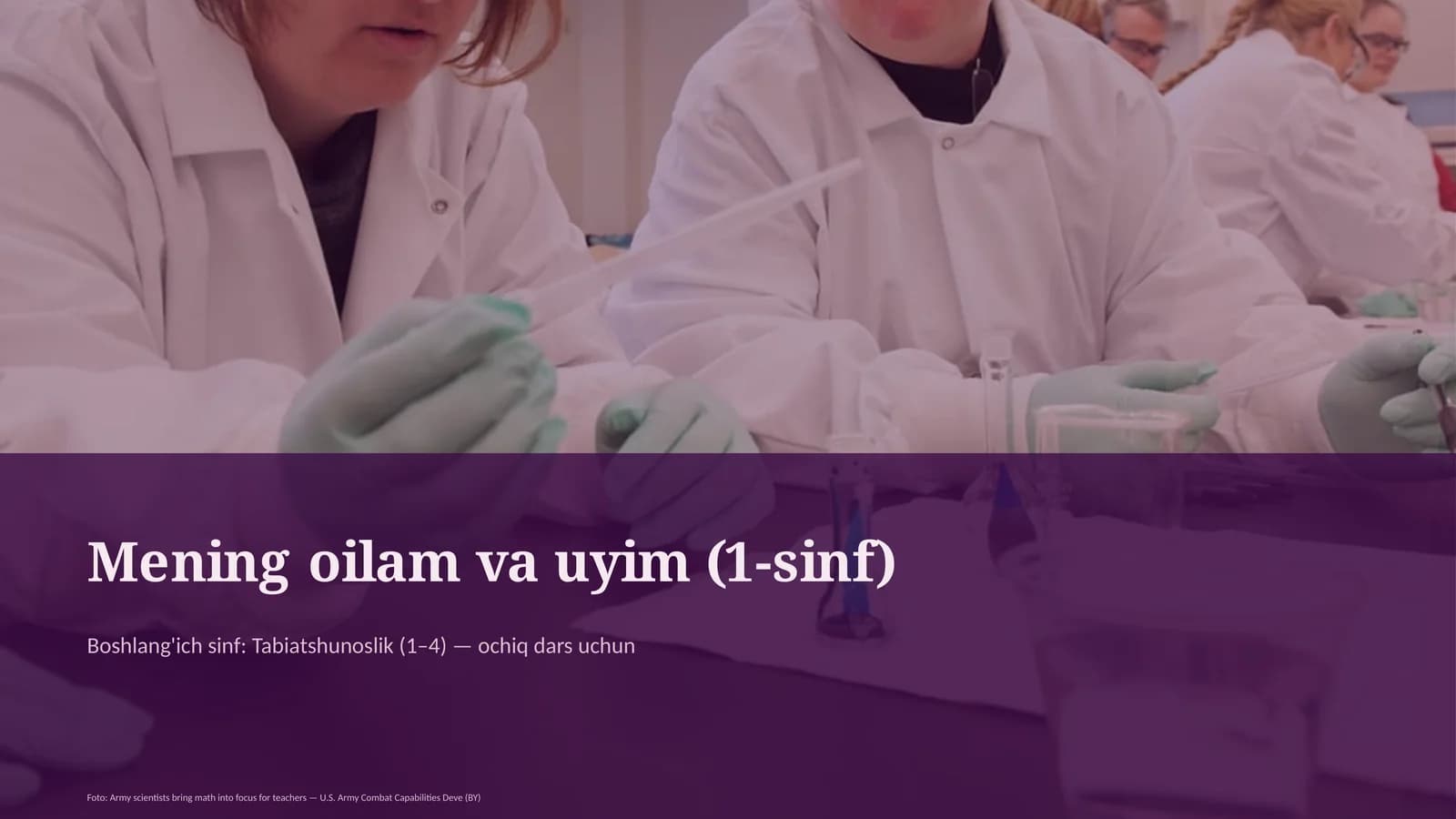 Mening oilam va uyim (1-sinf)