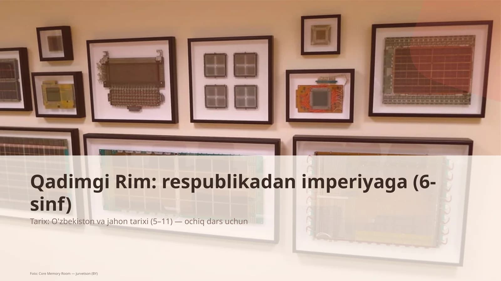 Qadimgi Rim: respublikadan imperiyaga (6-sinf)