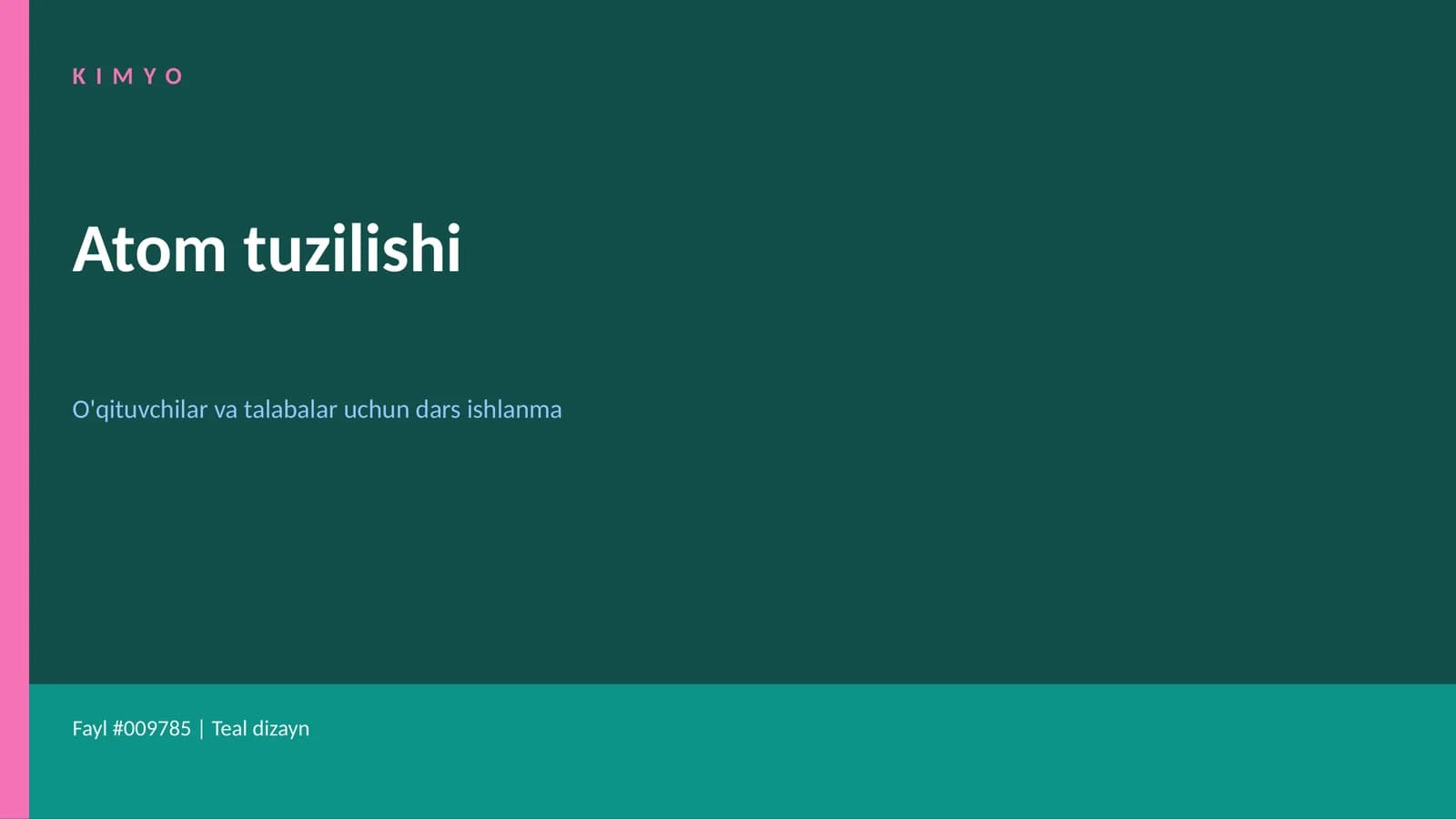 Atom tuzilishi