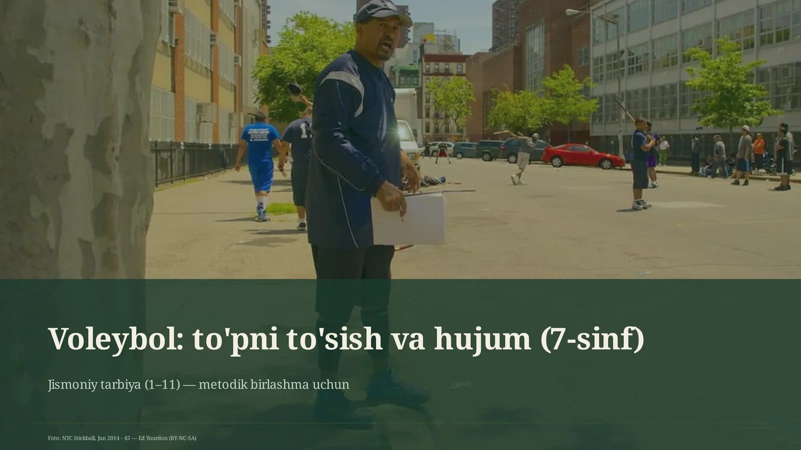 Voleybol: to'pni to'sish va hujum (7-sinf)