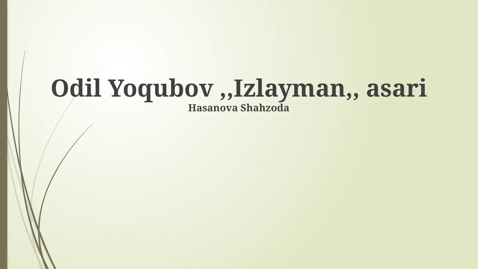 Men Qidiruv: Jarayon