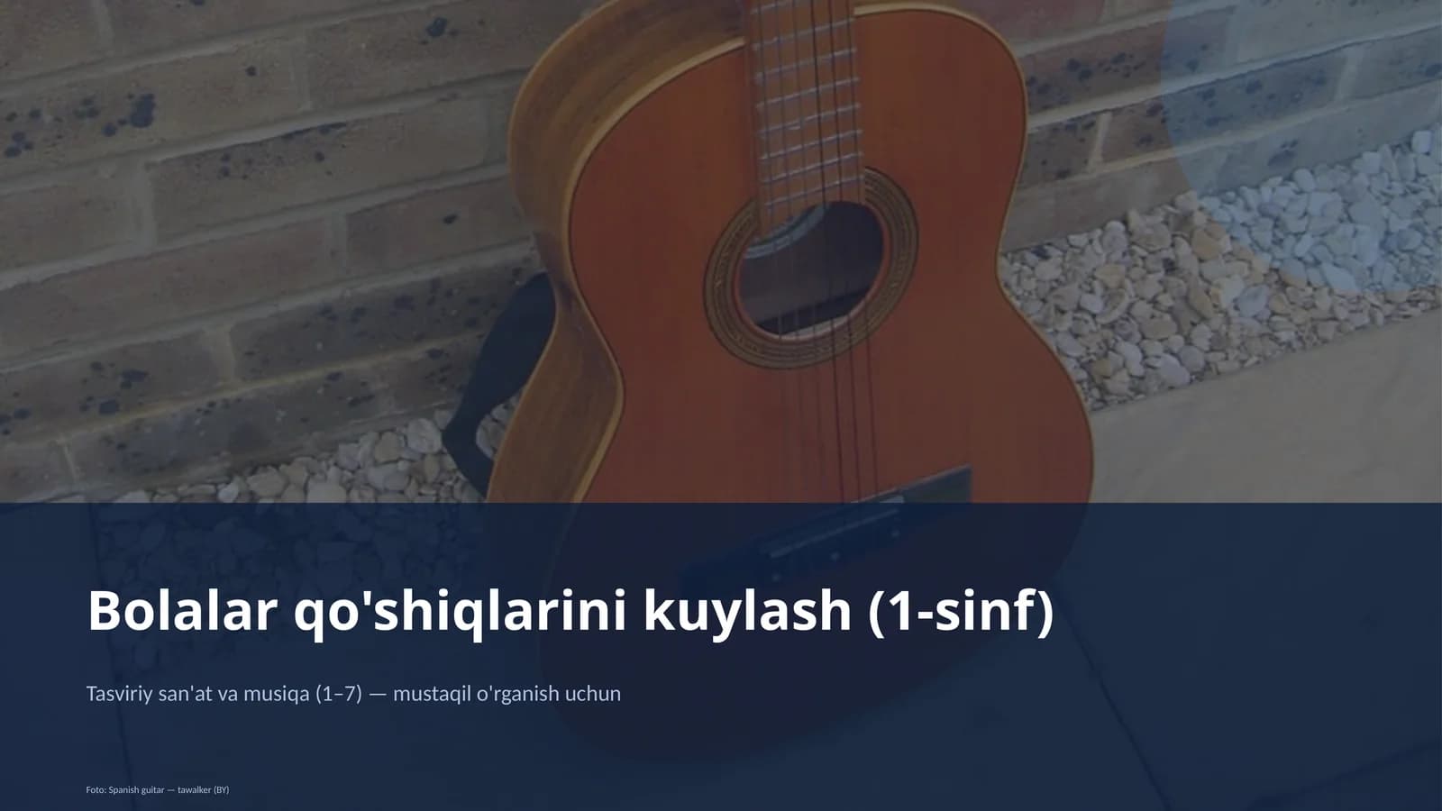 Bolalar qo'shiqlarini kuylash (1-sinf)
