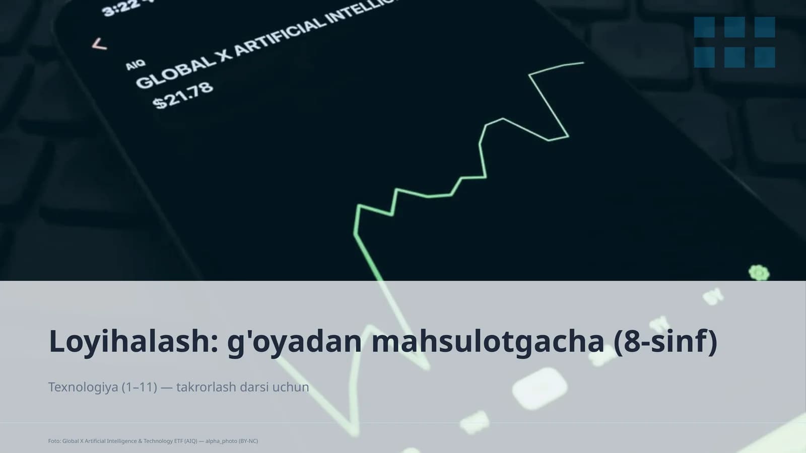 Loyihalash: g'oyadan mahsulotgacha (8-sinf)