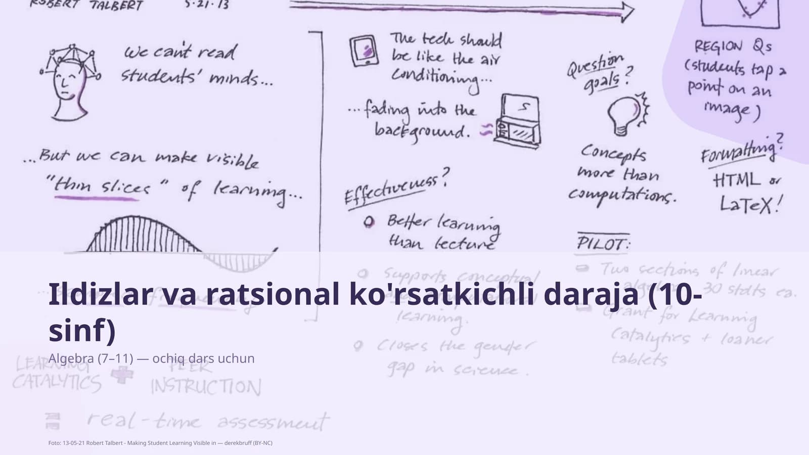 Ildizlar va ratsional ko'rsatkichli daraja (10-sinf)