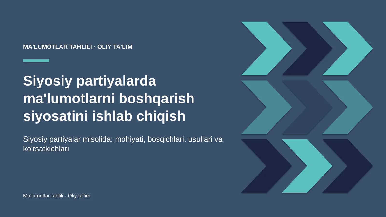 siyosiy partiyalarda ma'lumotlarni boshqarish siyosatini ishlab chiqish 9202