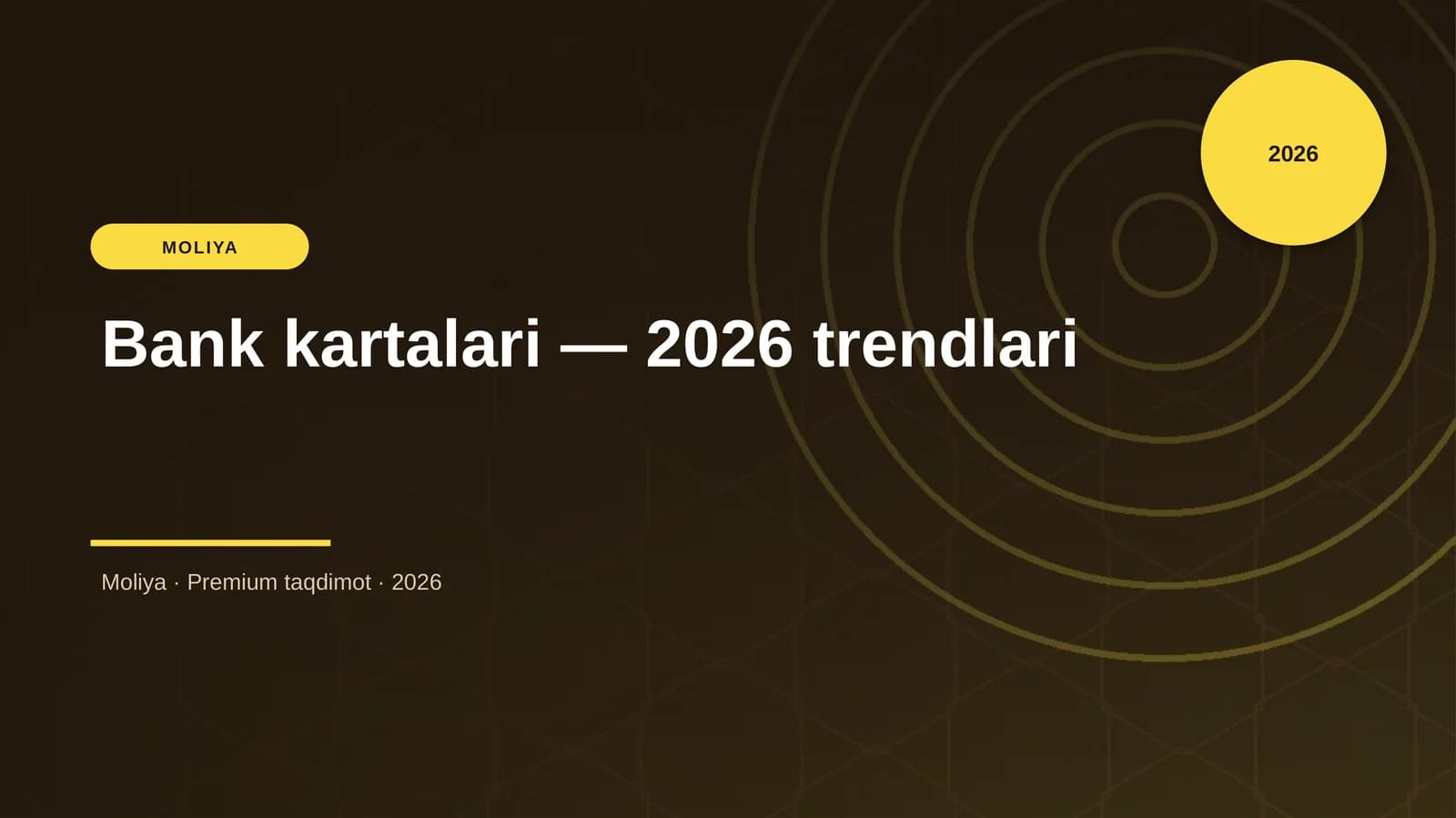 Bank kartalari — 2026 trendlari