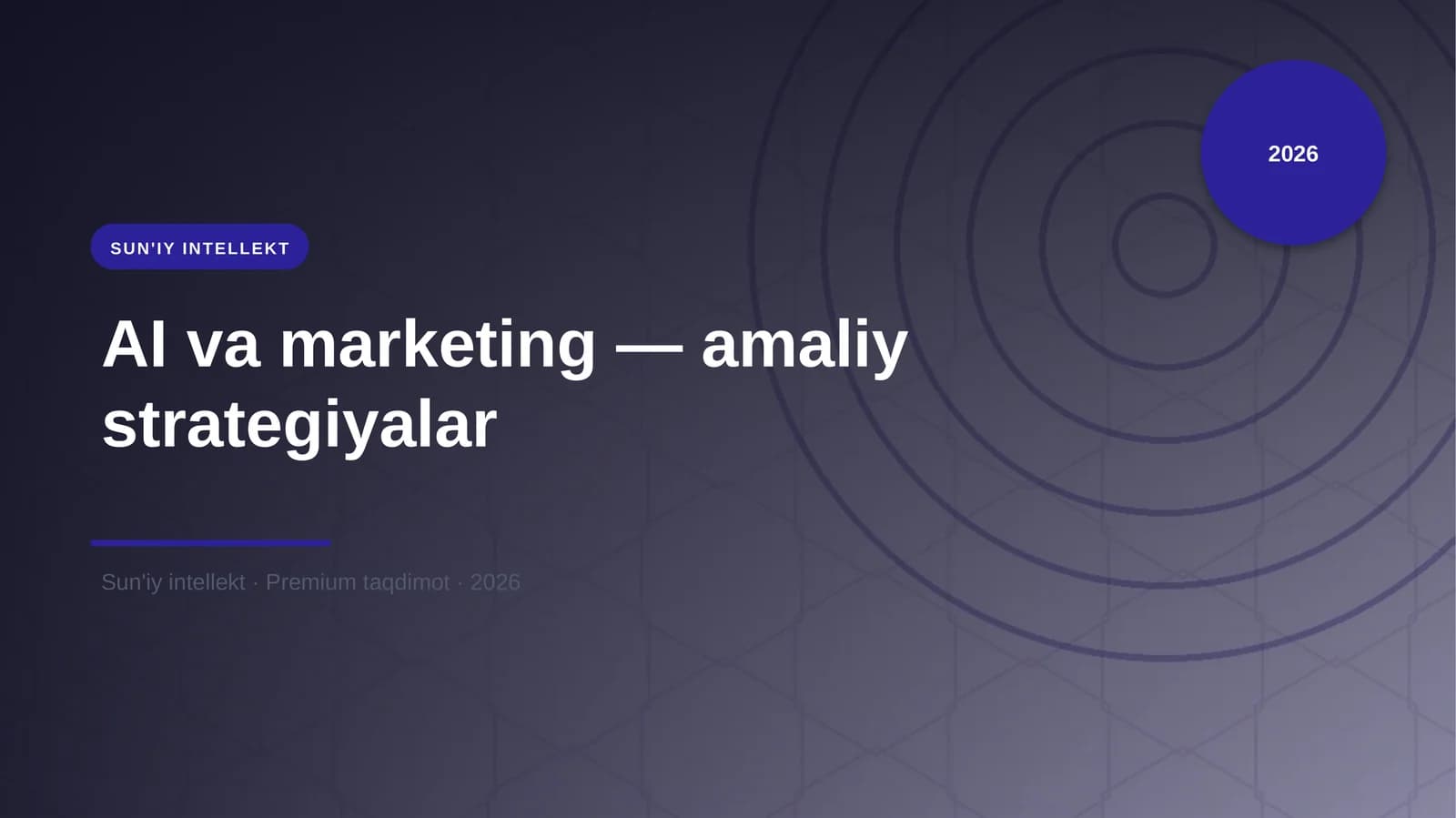 AI va marketing — amaliy strategiyalar