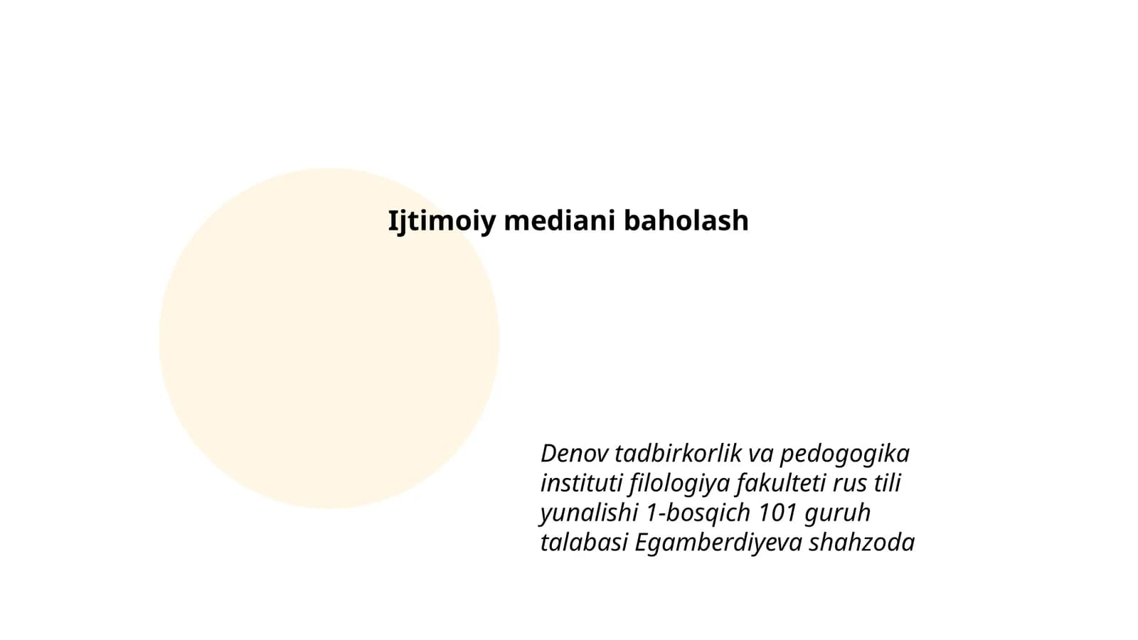 Ijtimoiy mediani baholash