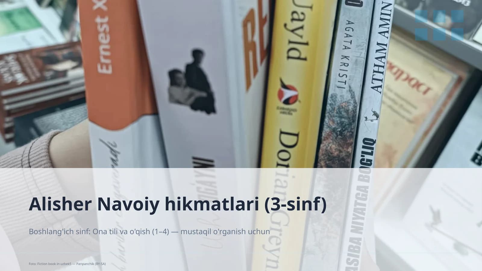 Alisher Navoiy hikmatlari (3-sinf)