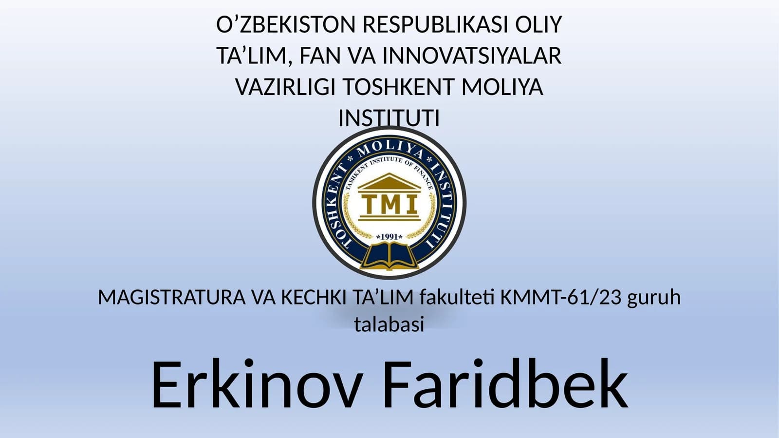 Jahonda moliya sektorini raqamlashtirish samaradorligi