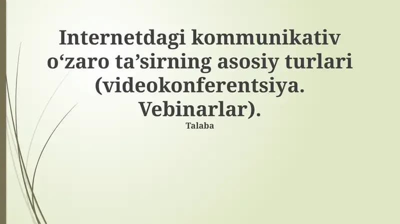 VideoKonferensiya: Asosiy Xususiyatlari va Imkoniyatlari