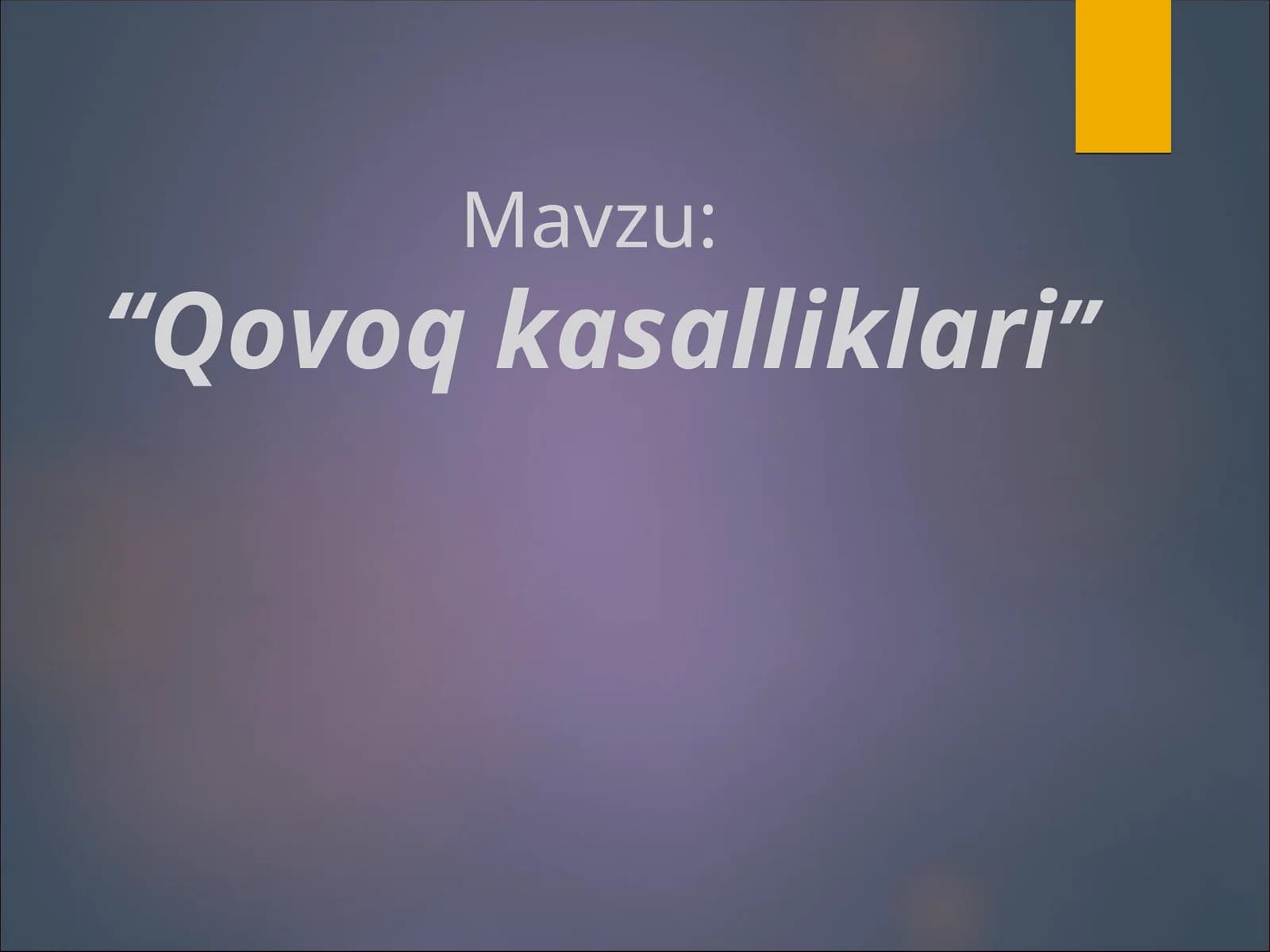 "Qovoq kasalliklari"