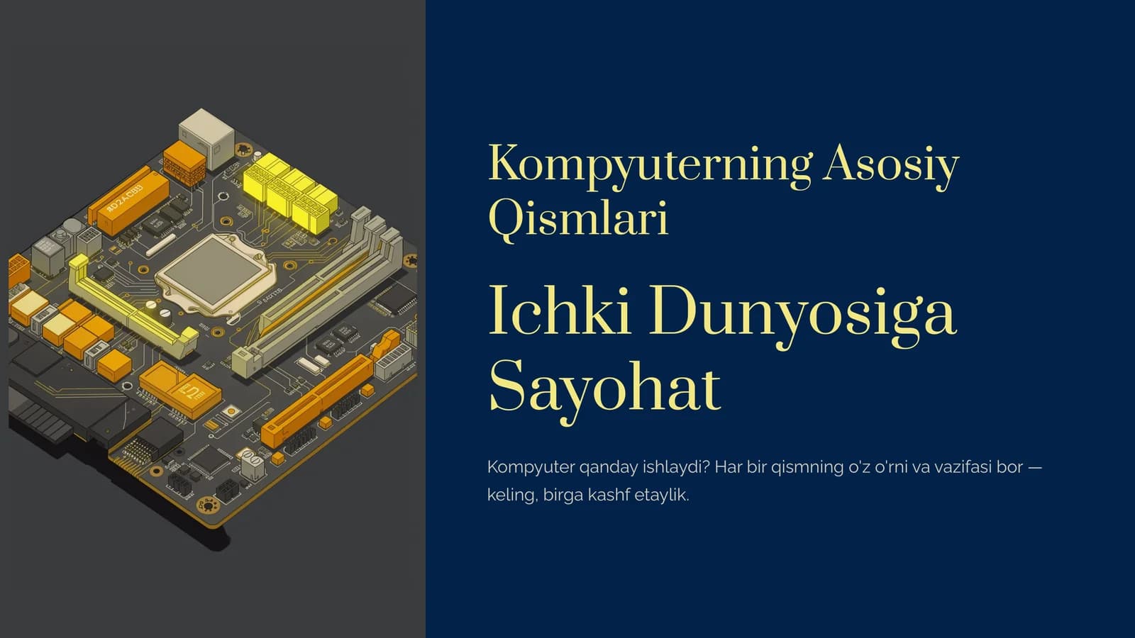 Kompyuterning Asosiy Qismlari