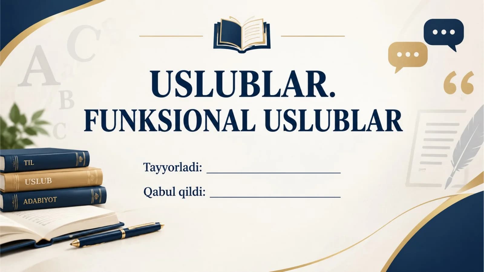 USLUBLAR.  FUNKSIONAL USLUBLAR