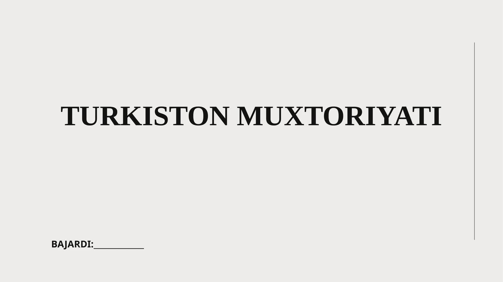 Turkiston Muxtoriyati