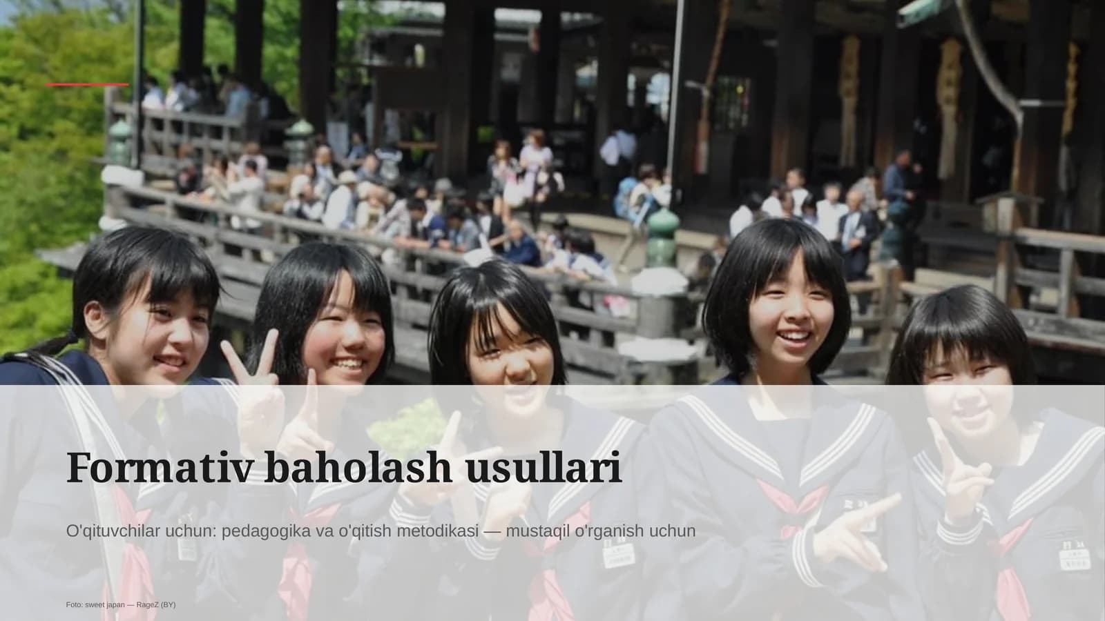 Formativ baholash usullari