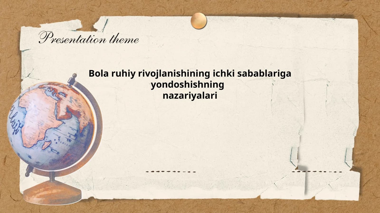 Bola ruhiy rivojlanishining ichki sabablariga psixoanalitik yondashuv