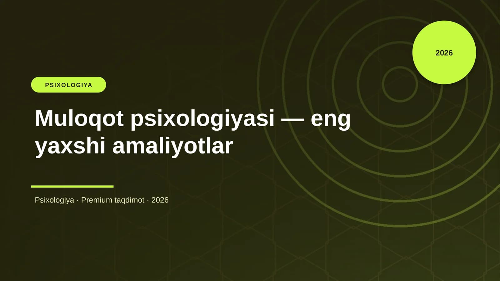 Muloqot psixologiyasi — eng yaxshi amaliyotlar