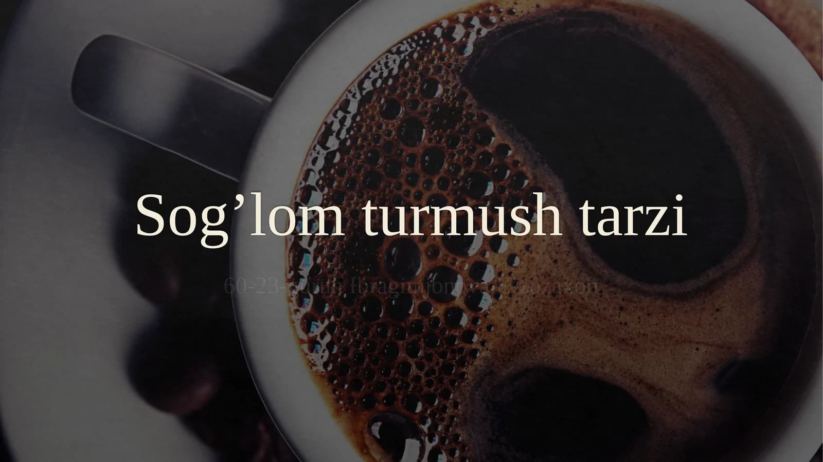 Sog’lomturmushtarzi