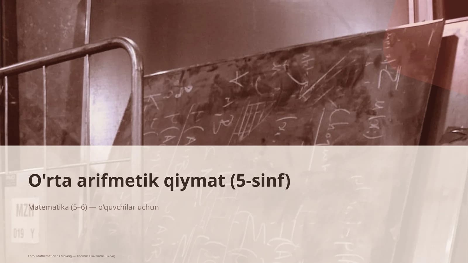 O'rta arifmetik qiymat (5-sinf)