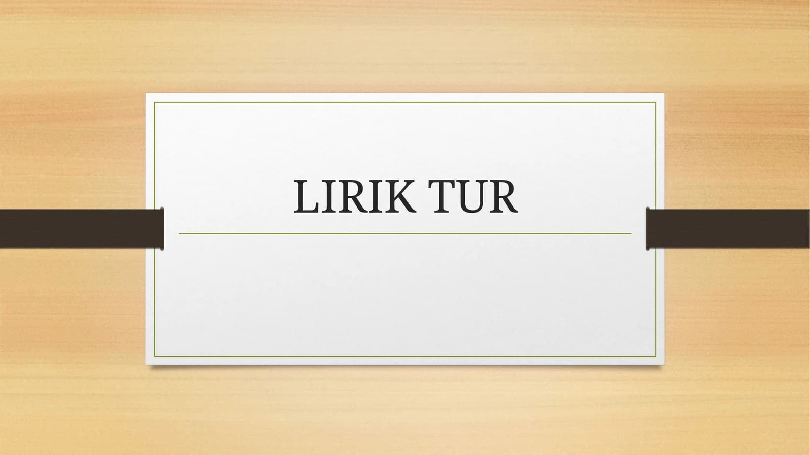 Lirik TUR
