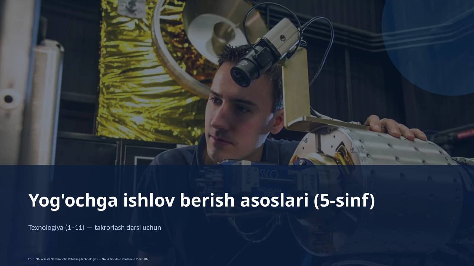 Yog'ochga ishlov berish asoslari (5-sinf)